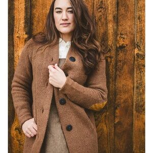 Revivall Clothing Alpaca Duster Cardigan.  Super warm/not itchy like wool.